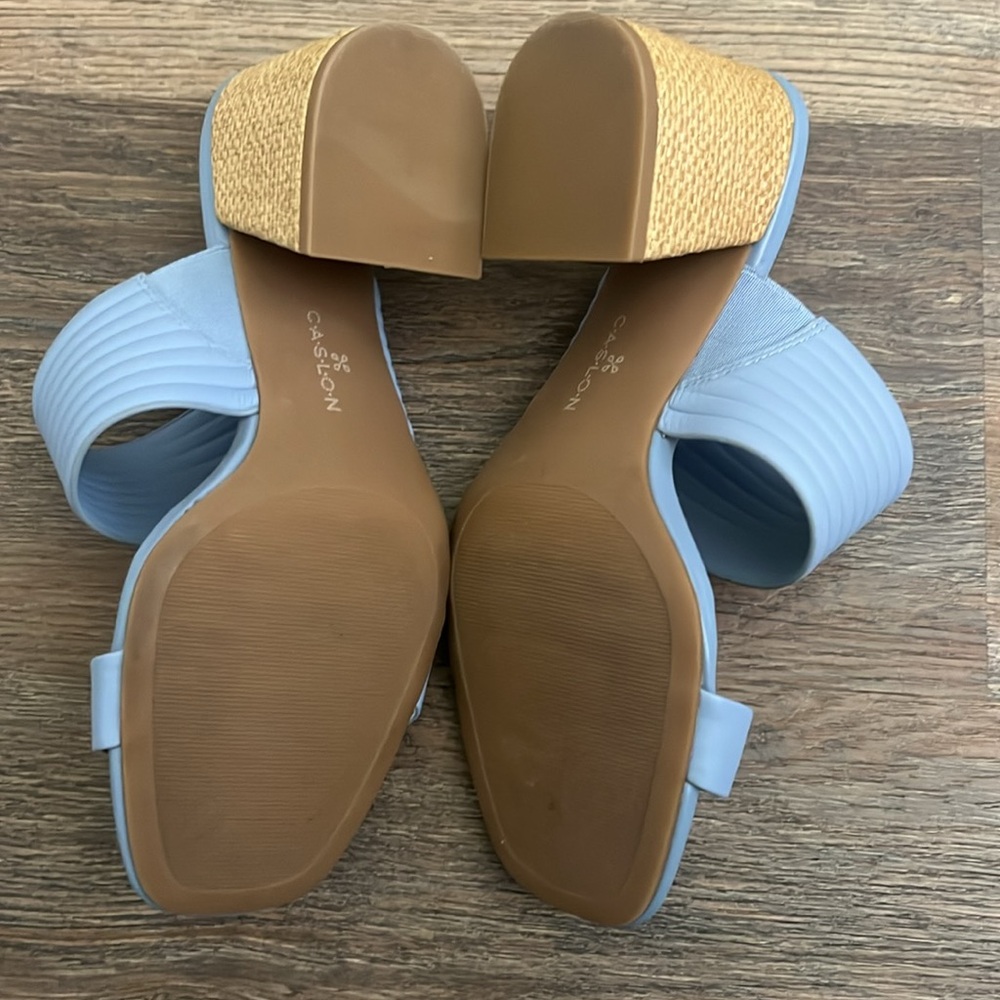 Caslon Women's Blue Slide Sandals - Picture 4 of 4